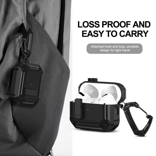 Husa de protectie Timebox, Airpods Pro, Negru