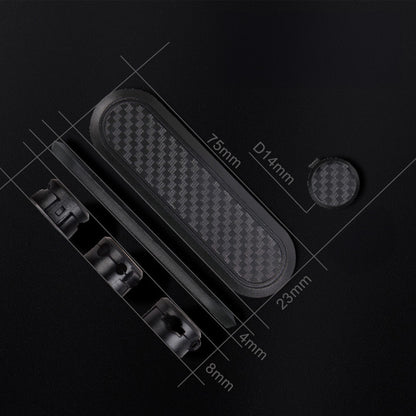 Organizator de cabluri Timebox, cu 4 locuri, masa, masina, noptiera, Negru