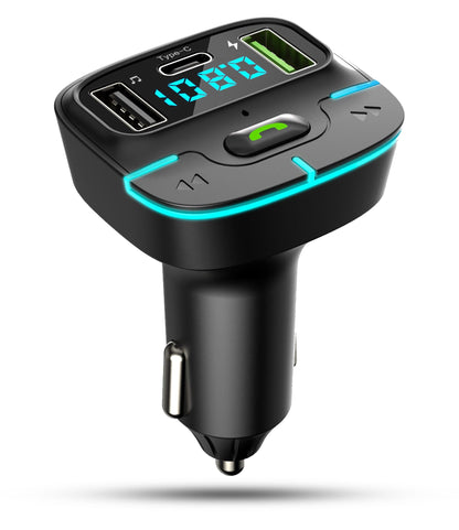 Modulator FM Timebox, GZ03, Handfree, QC 3, USB, Port USB Type-C, Bluetooth 5
