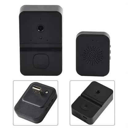 Sonerie Video Camera Wireless Timebox, 720P, cu microfon audio, Negru