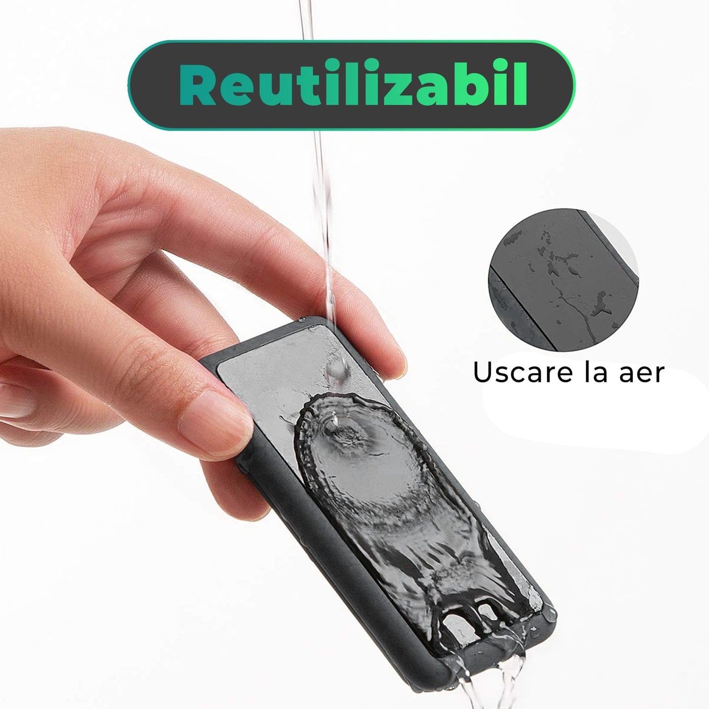 Organizator de cabluri Magentic Timebox, cu 5 locuri, masa, noptiera, Negru
