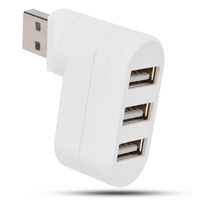 Hub USB extern 3 in 1, Adaptor cu 3 porturi, USB 3, Alb