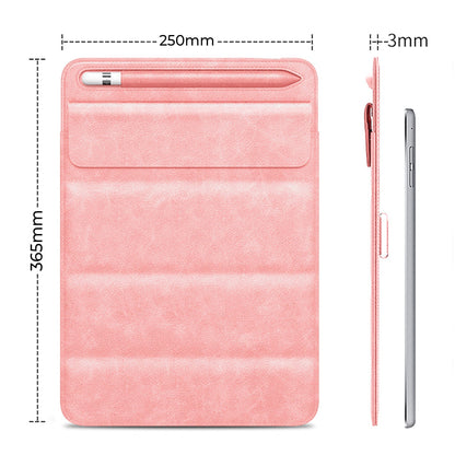 Husa pentru iPad Pro 12 Timebox, cu suport pentru pix, Roz