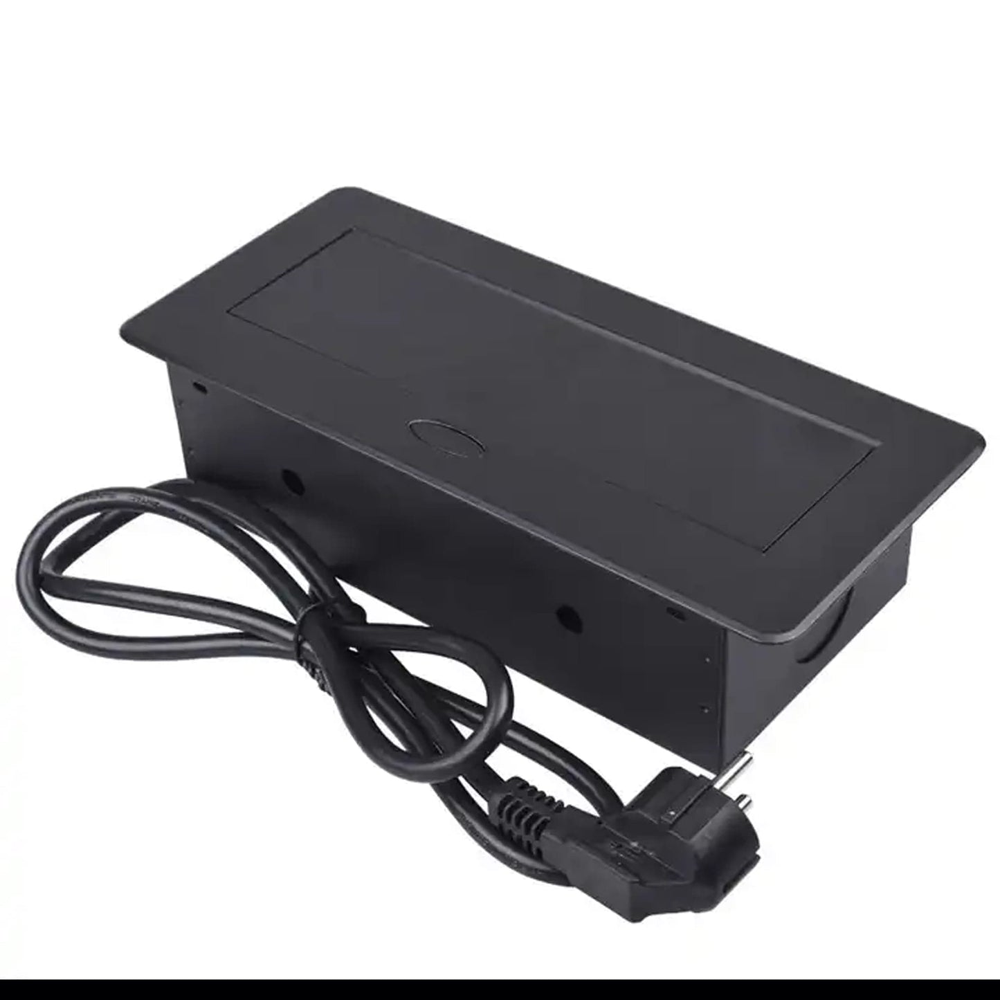 Priza incorporabila in mobilier Timebox, blat bucatarie, masa sau birou, Negru