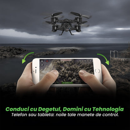Drona cu telecomanda Timebox, conectivitate WiFi, Negru
