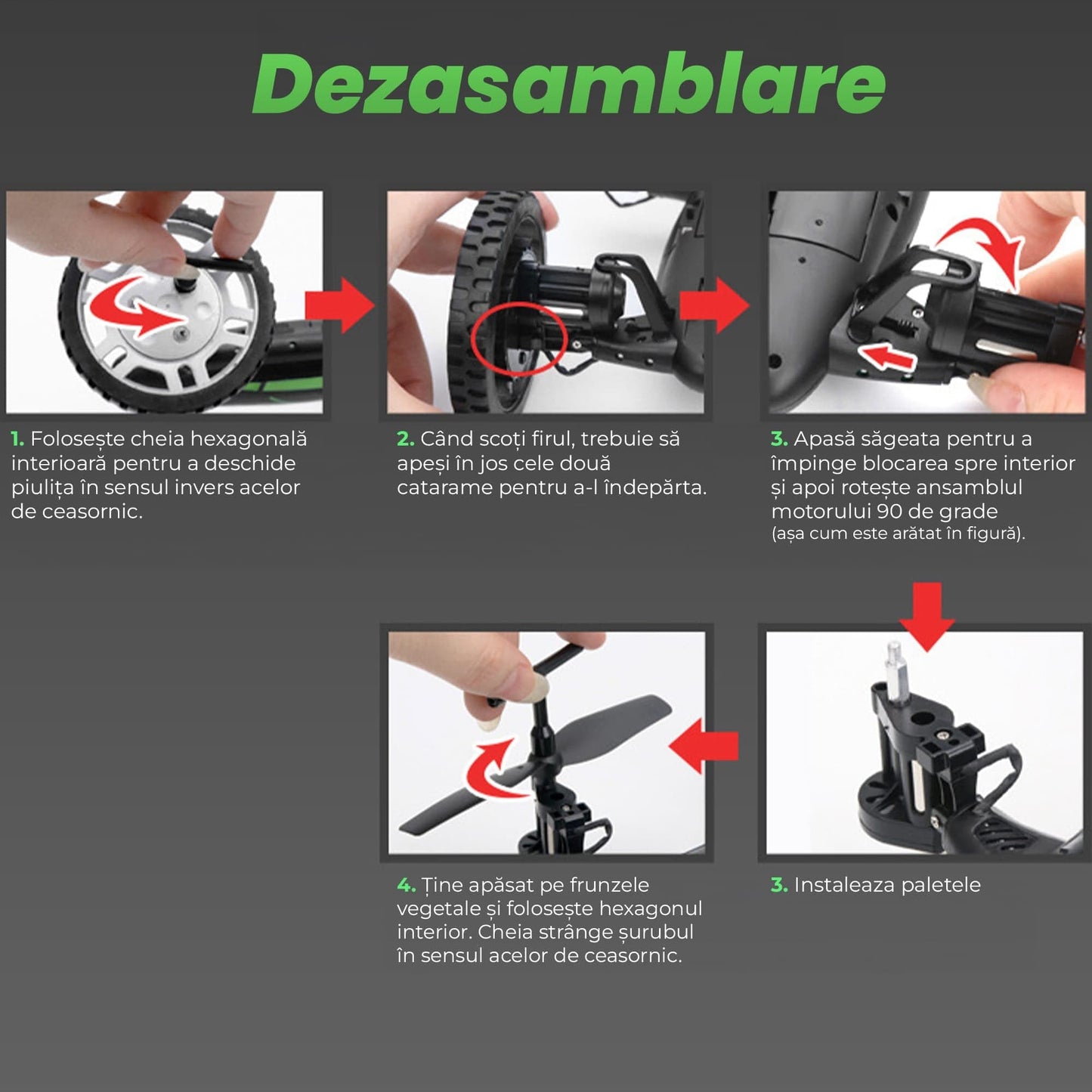 Drona cu telecomanda Timebox, conectivitate WiFi, Negru