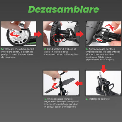Drona cu telecomanda Timebox, conectivitate WiFi, Negru