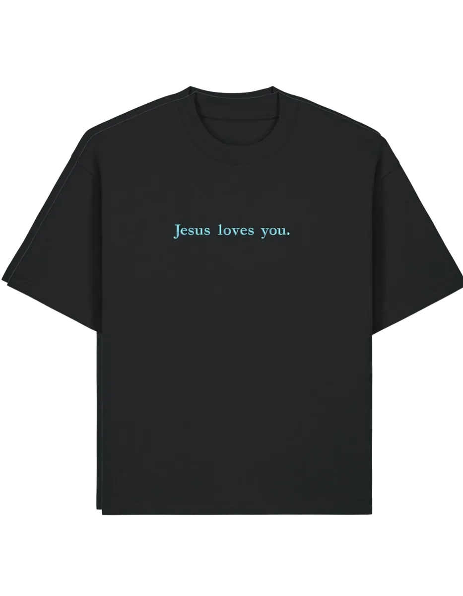 Jesus loves you tricou