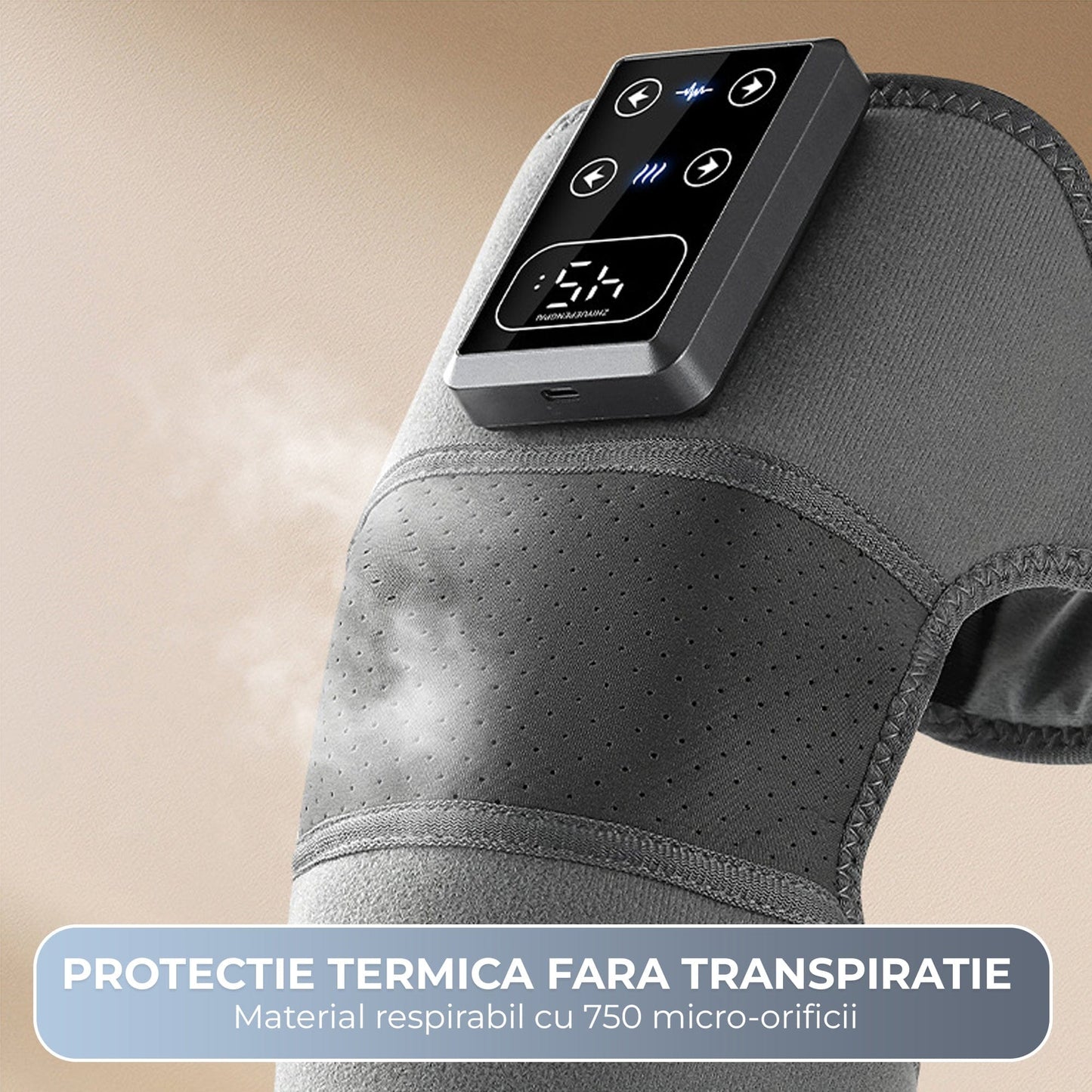 Set 2 x Aparat Termic pentru Genunchi, Incalzire 45, Gri