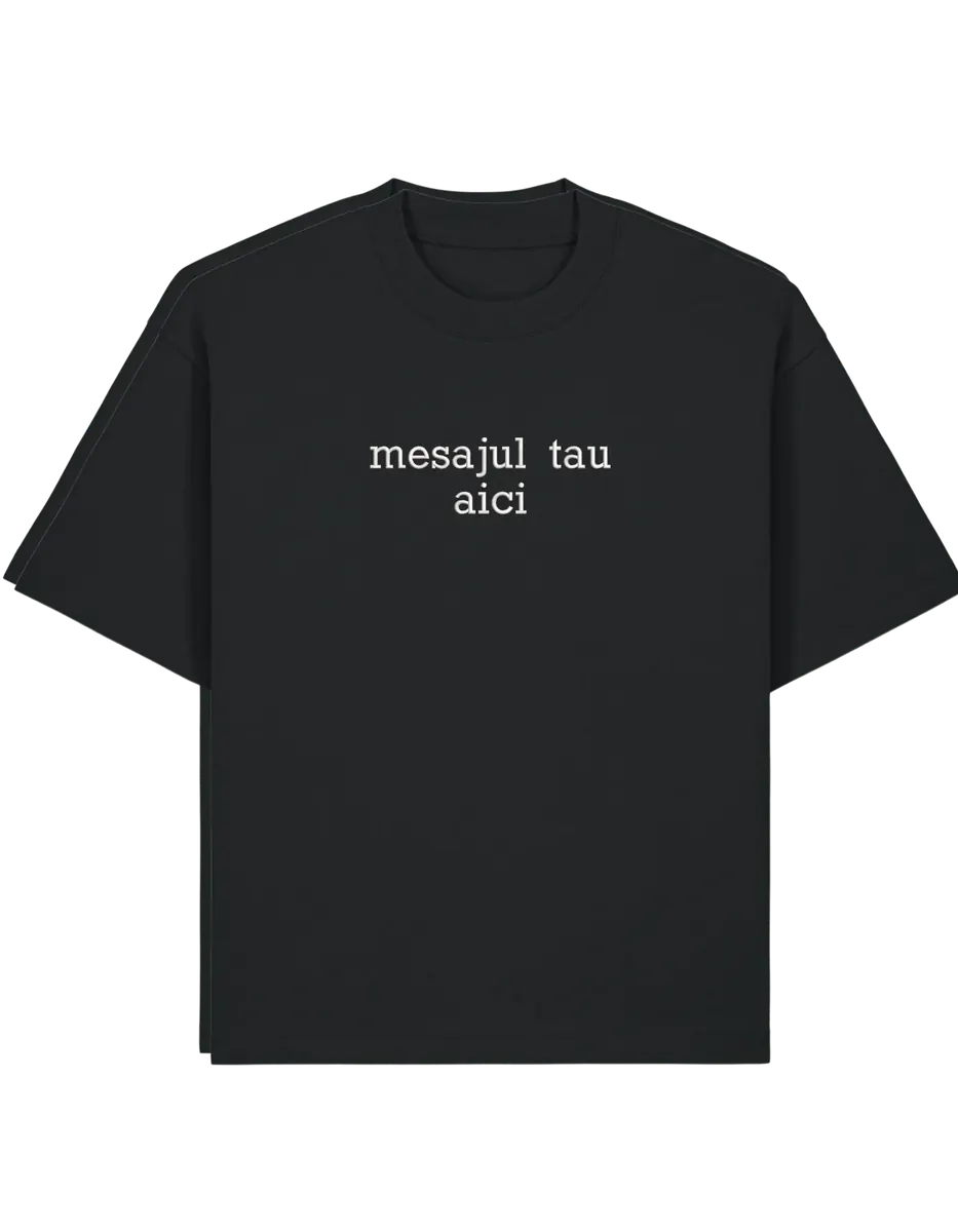 Tricou personalizat font sherif