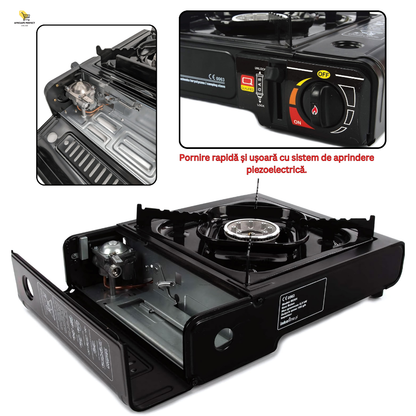 Arzător cu Gaz pentru Camping și Activități Outdoor