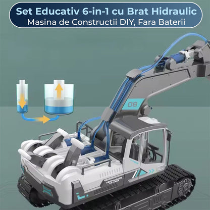 Set Educativ 6 in 1 de Constructie Hidraulica pentru Copii 8, 12 Ani