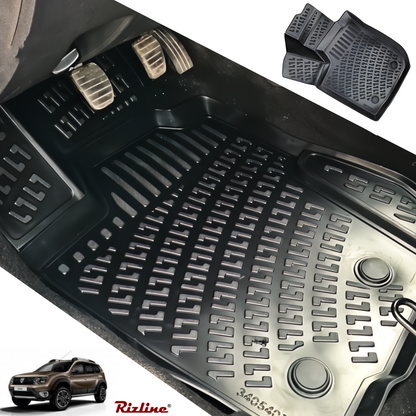 Covorase auto tip tavita Rizline 3D – Dacia Duster 4x2 (2009–2017) – Set fata + spate