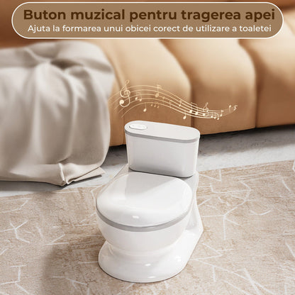 Toaleta cu Design Realist pentru Copii, Alb