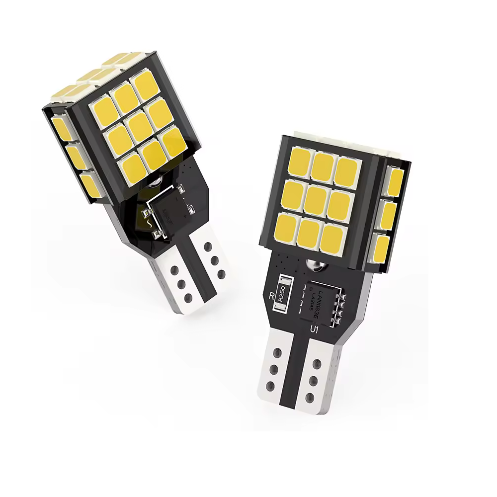 Set 2 x bec LED T15 W16W WY16W LUSMAR™ 1100 lm, Canbus - fara eroare - off-road