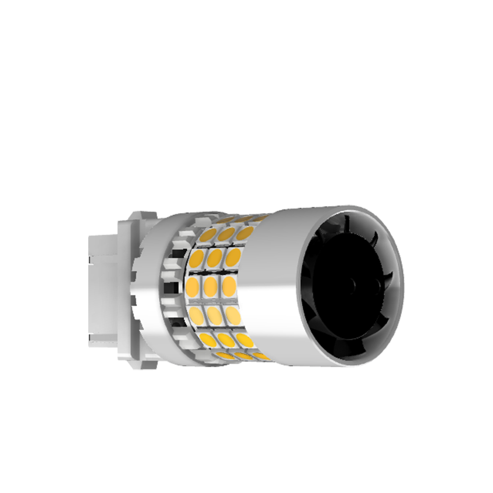 Set 2 x bec LED T25 3156 P27/7W 5000 lm - fara eroare - off-road