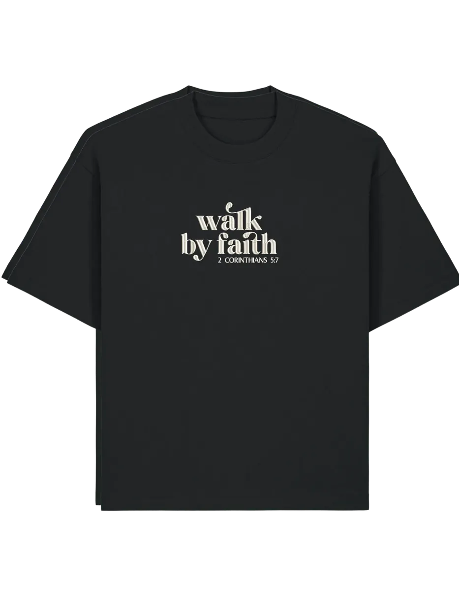 Walk by faith tricou