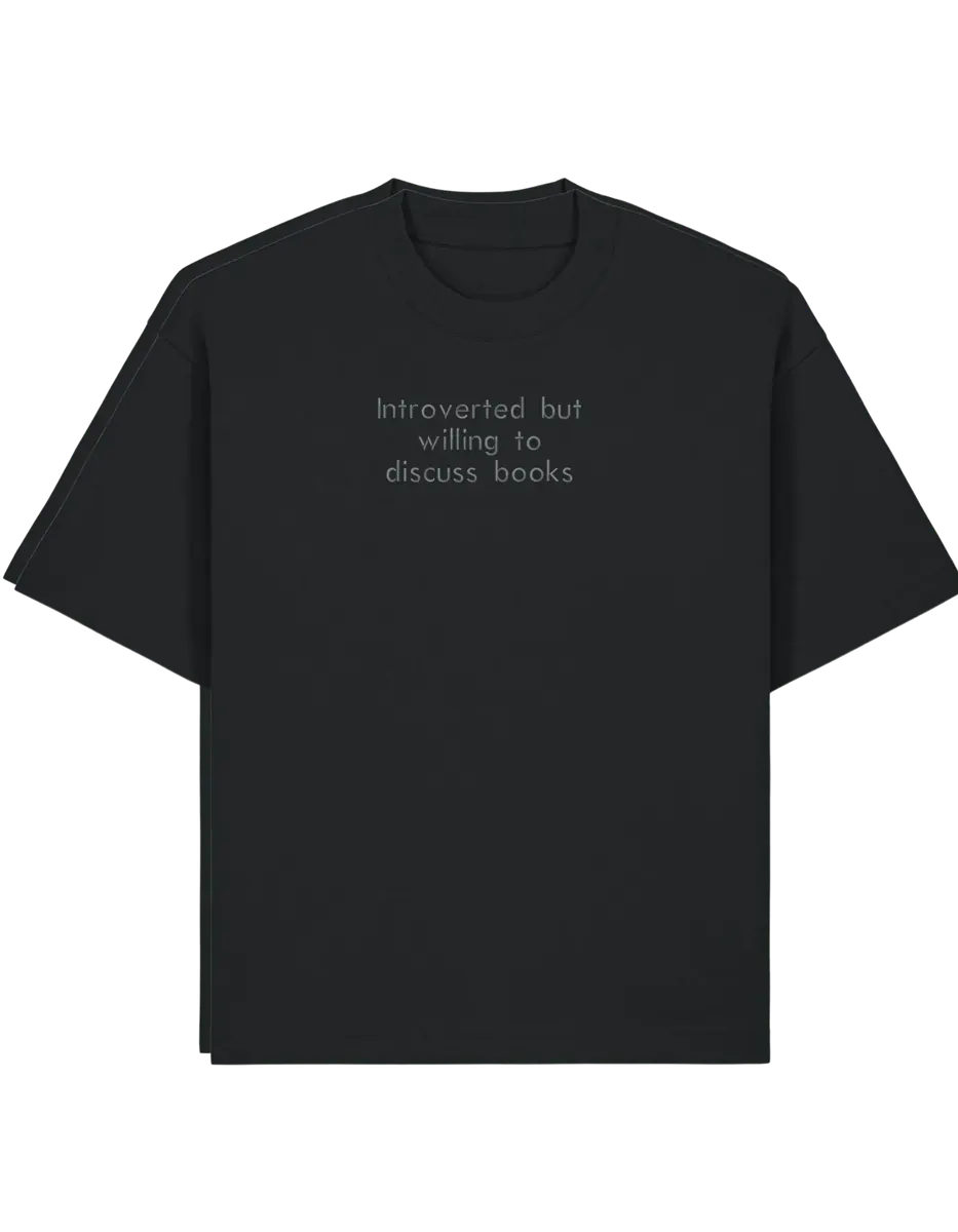 Introverted tricou bookish