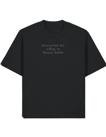 Introverted tricou bookish