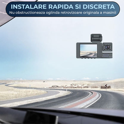 Camera Auto Timebox, Dash Cam Full HD 1080p, Unghi Larg 170°/130°