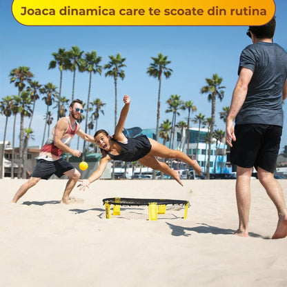 Set Complet Joc cu Plasa si 3 Mingi, Usor de Montat si Transportat