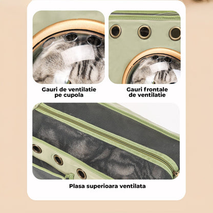 Geanta Timebox, Pliabila si ventilata, avion sau masina, Verde