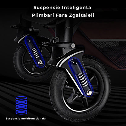 Carucior Reversibil pentru Bebelusi 0-3 Ani Timebox, Maro