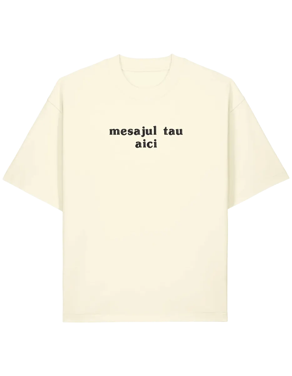 Tricou personalizat font basic