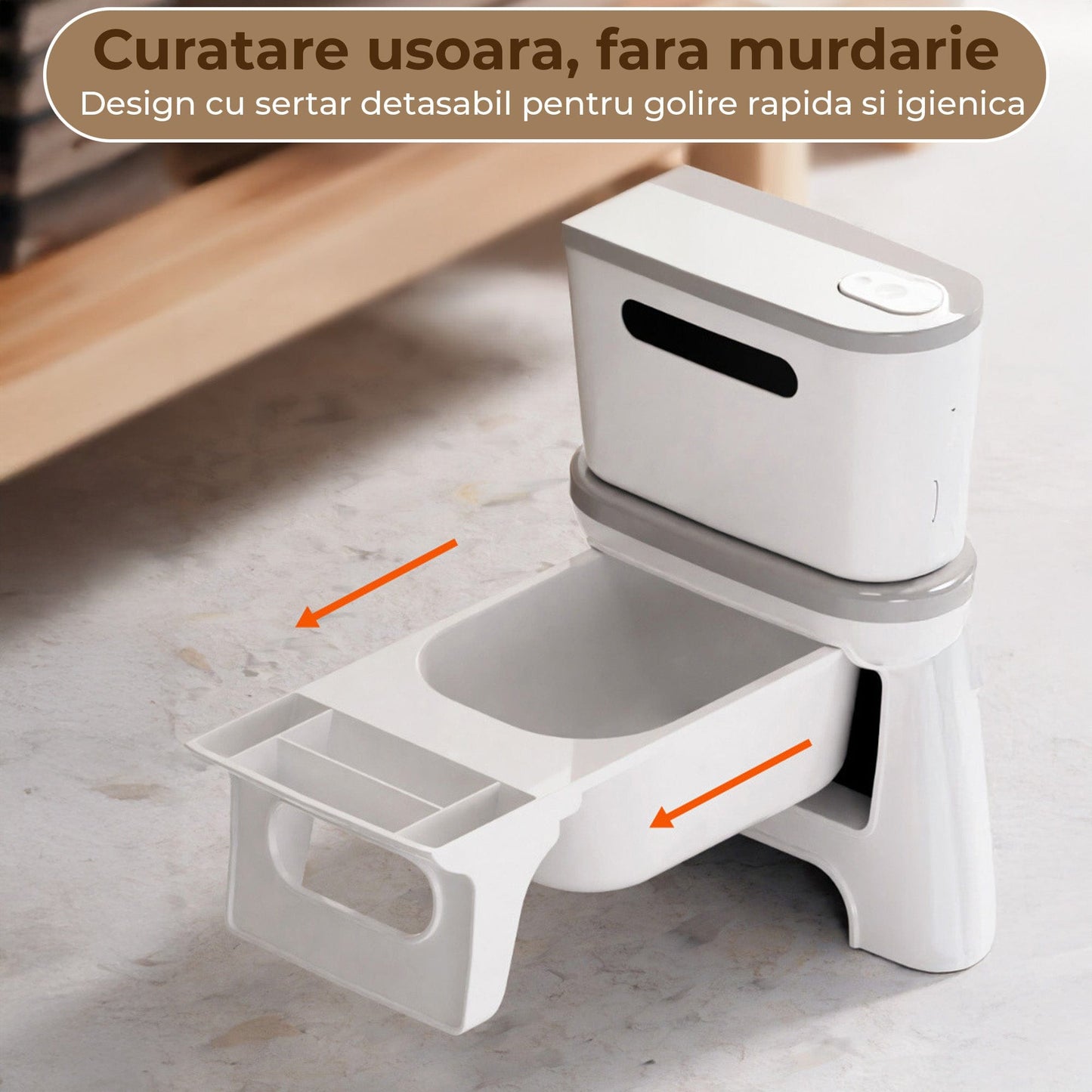 Toaleta cu Design Realist pentru Copii, Alb