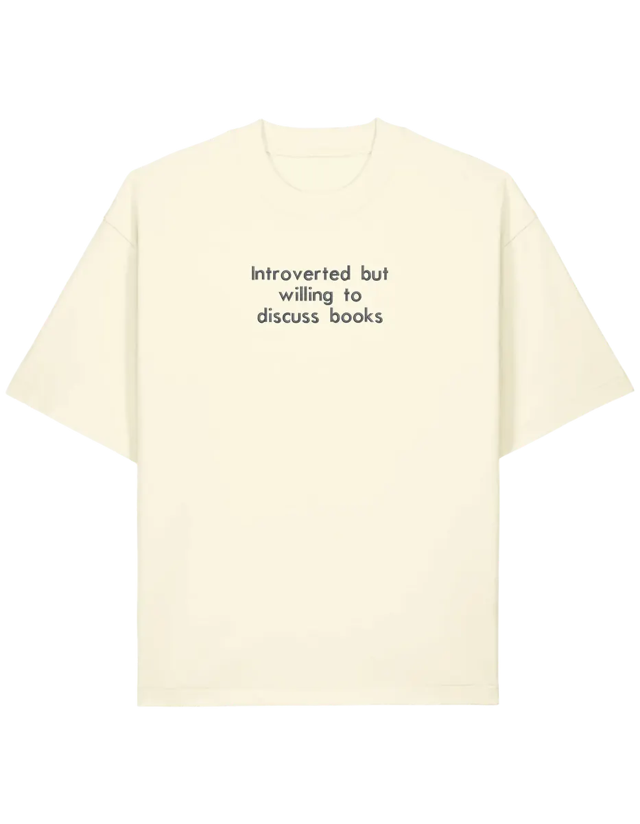 Introverted tricou bookish