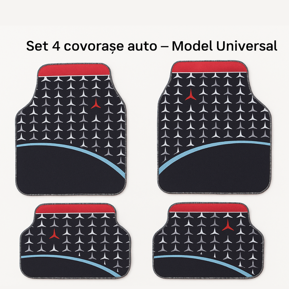 Covorașe Universale Mercedes-Benz – Design Abstract Stea 3 Colțuri