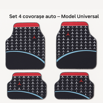 Covorașe Universale Mercedes-Benz – Design Abstract Stea 3 Colțuri