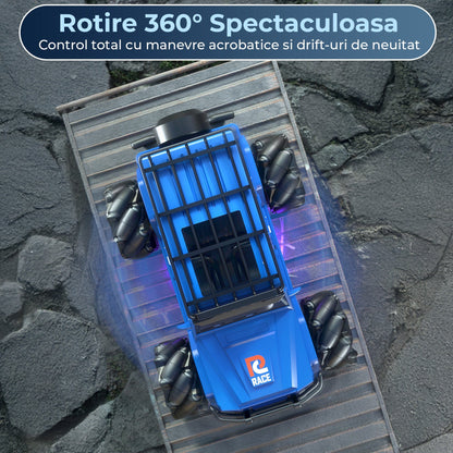 Masina cu telecomanda RC Timebox, 4x4,  2 Acumulatori inclusi, Albastru