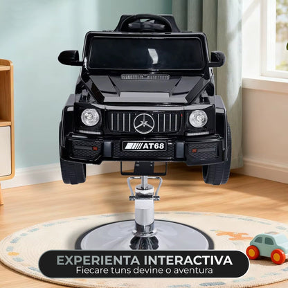 Scaun auto de tuns copii model G-Class, Scaun interactiv cu Bluetooth, Negru