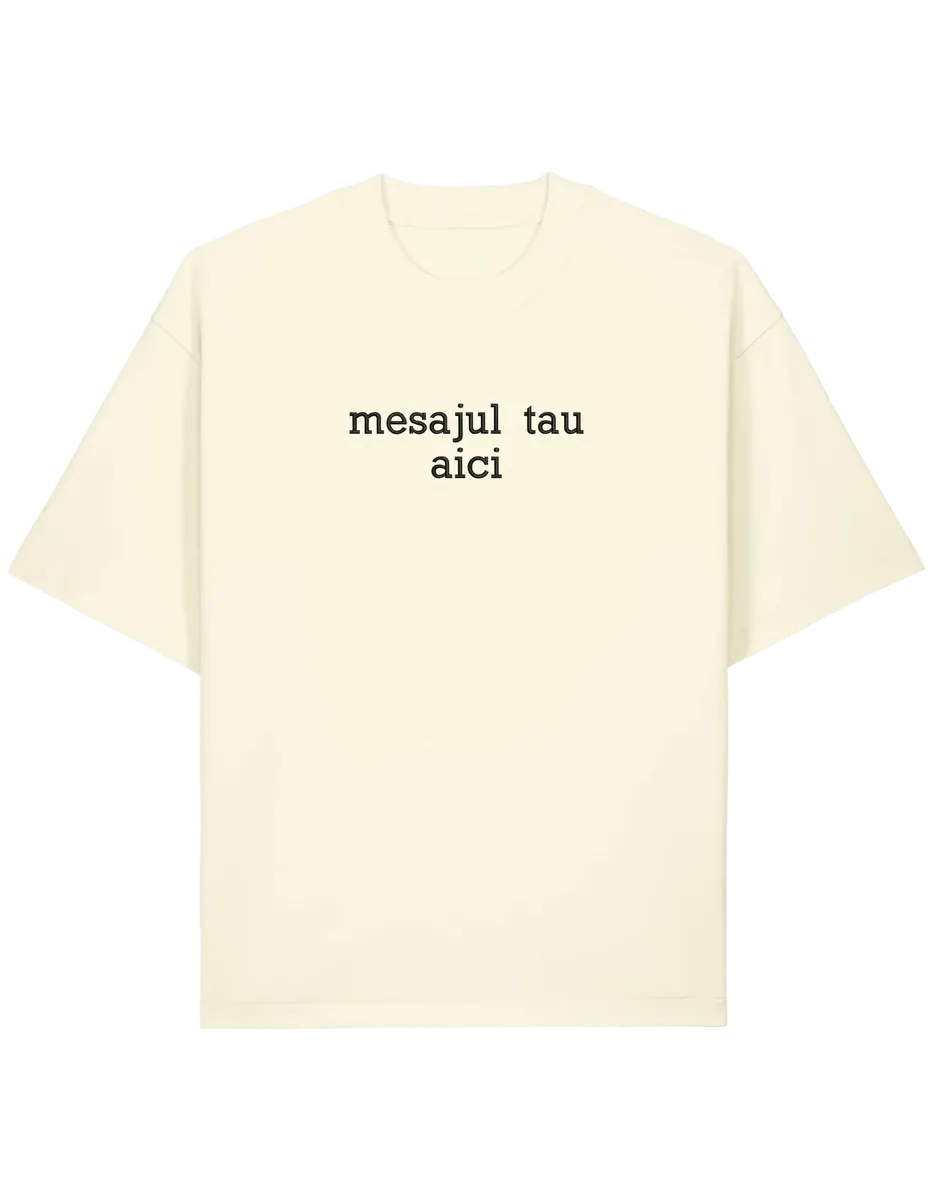 Tricou personalizat font sherif