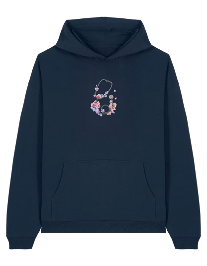 Stetoscop floral hoodie Medical