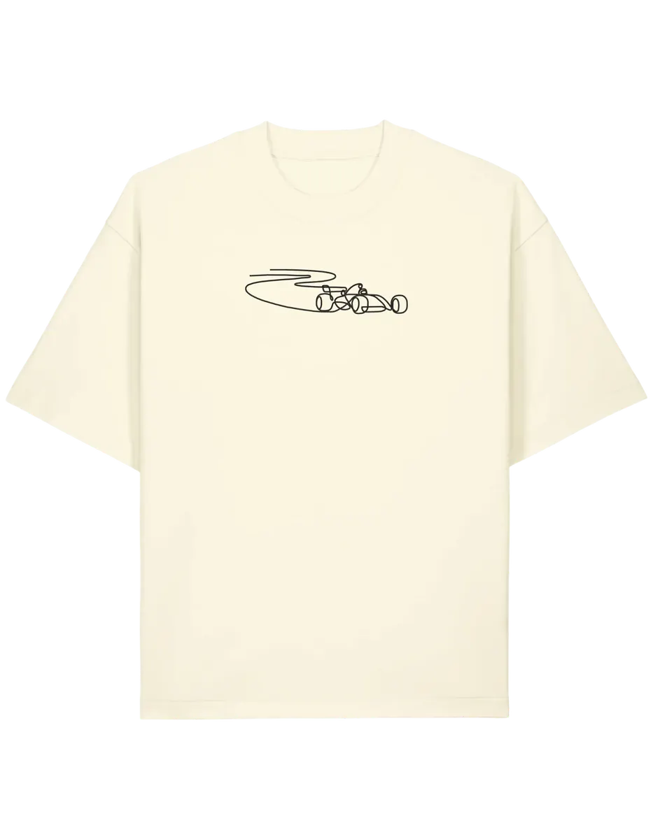 Car outline tricou F1