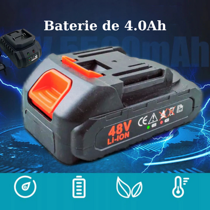 Cheie de Impact APF 550Nm, 2 Baterii, 4.0Ah, Cutie de Transport și Accesorii