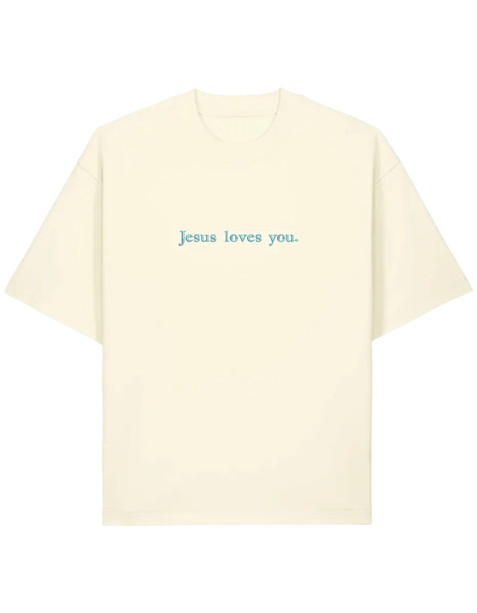 Jesus loves you tricou