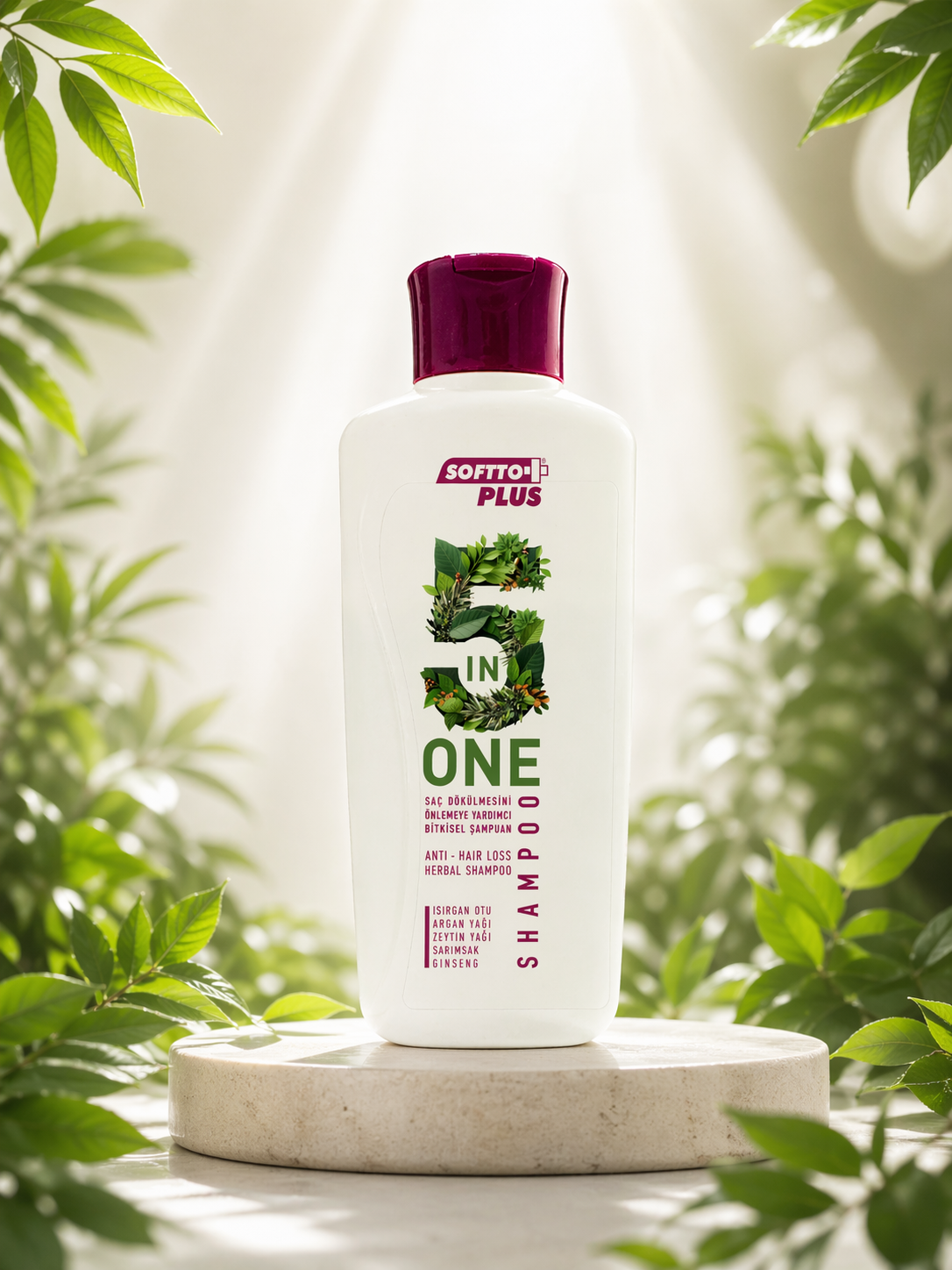 Șampon Natural 5 în 1 Anticădere