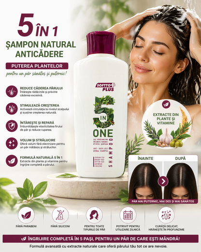 Șampon Natural 5 în 1 Anticădere