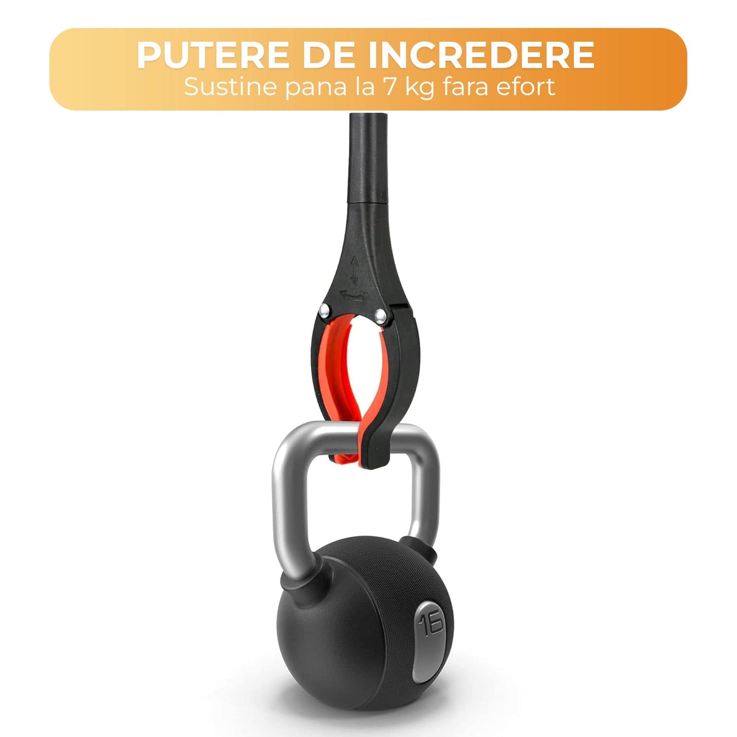 Cleste Pliabil Extensibil Timebox, Ridicare Fara Aplecare, Portocaliu
