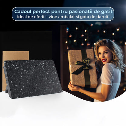 Suport magnetic Timebox, Capacitate 7-9 cutite, Fara asamblare, Negru