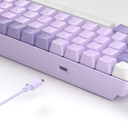 Tastatura Mecanica Gaming Timebox, Red Switch, 60%, Hot-Swap, Violet
