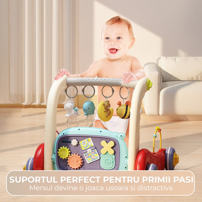 Salteluta centru multifunctional 4-in-1 pentru bebelusi 0, 3 ani, Pian