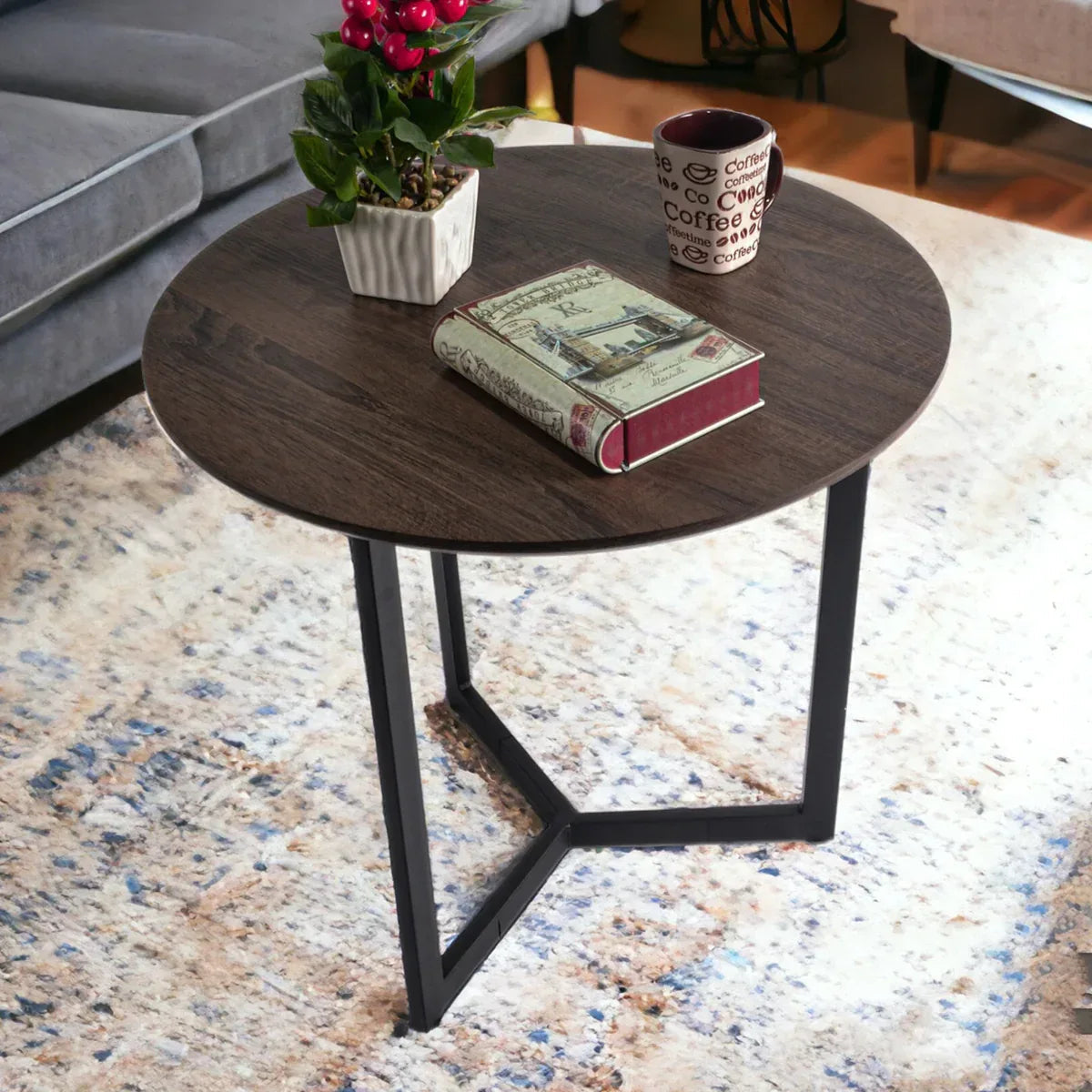 Masuta de cafea, stil modern, inaltime 55cm, Naimeed 604, Stejar Inchis