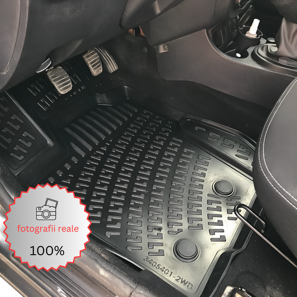 Covorașe Tăviță Dacia Duster 2009–2017 4x2 – Rizline Original