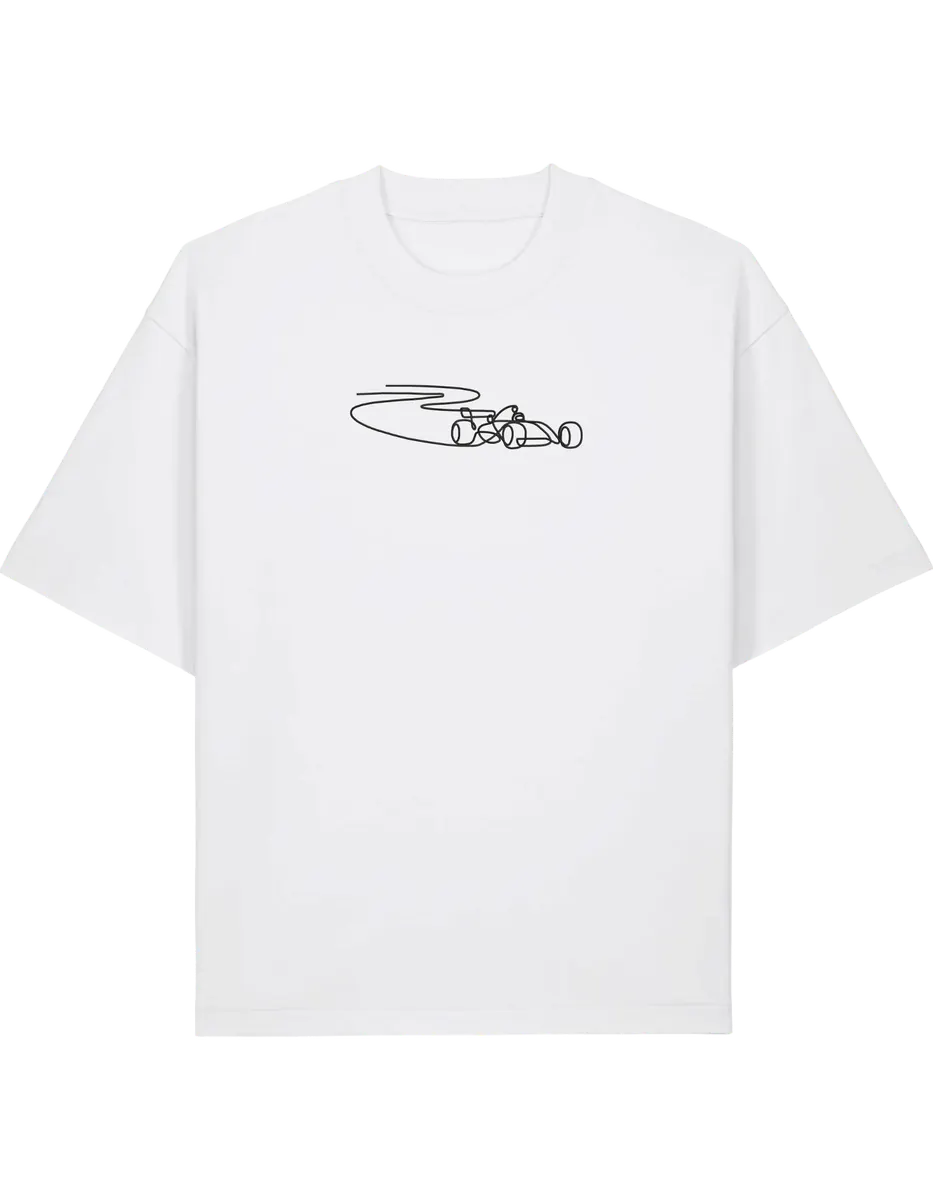 Car outline tricou F1