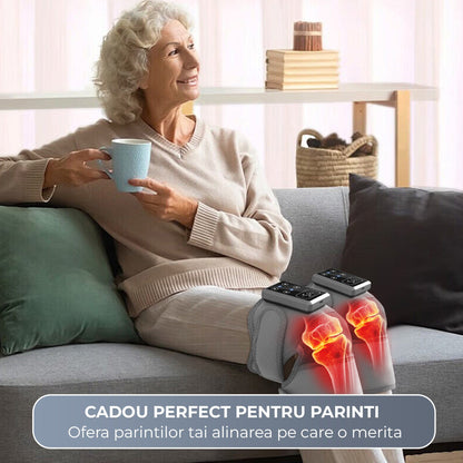 Set 2 x Aparat Termic pentru Genunchi, Incalzire 45, Gri