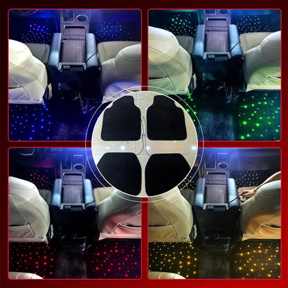 Covorase Auto LED Timebox, Waterproof si Lavabile, Instalare Rapida, Negru